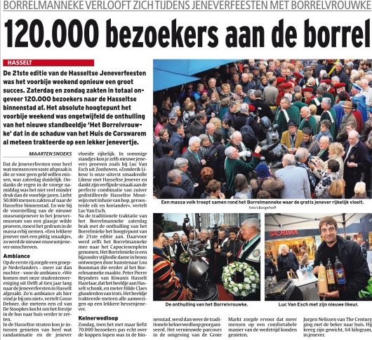 120.000 bezoekers aan de borrel