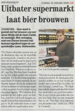 Uitbater supermarkt laat bier brouwen